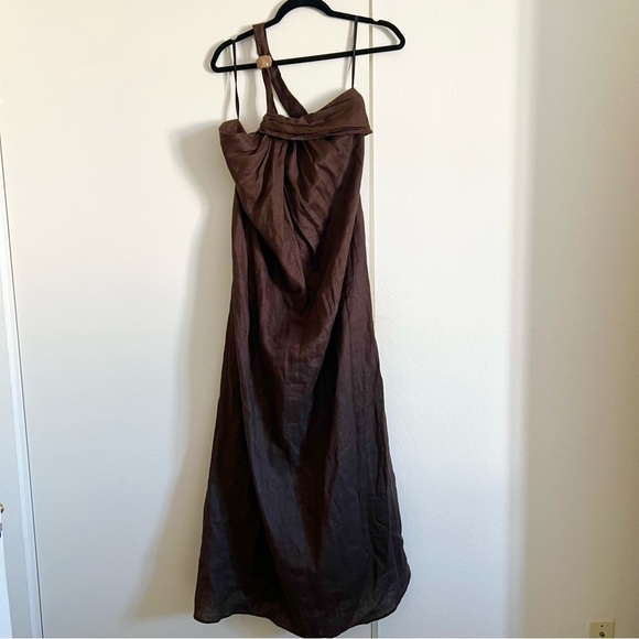 NWOT! House of Harlow 1960 x REVOLVE Faustine Maxi Dress in Brown - Picture 4 of 5